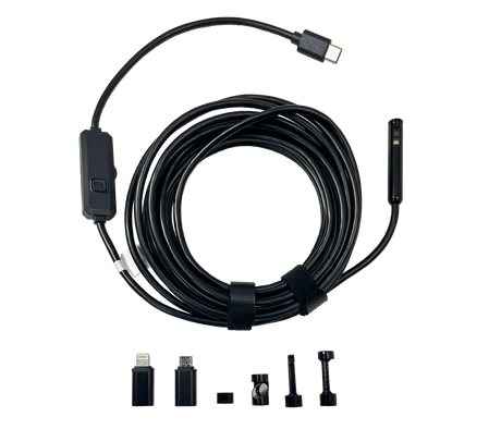 Vividia BD-8050i 8mm Semi-Rigid Dual Camera Borescope for iOS and Android Windows