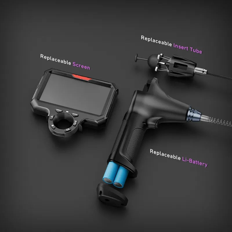 Vividia UV-J-8510 Joystick Articulation UV Video Borescope 8.5mm Diameter White & UV Lights