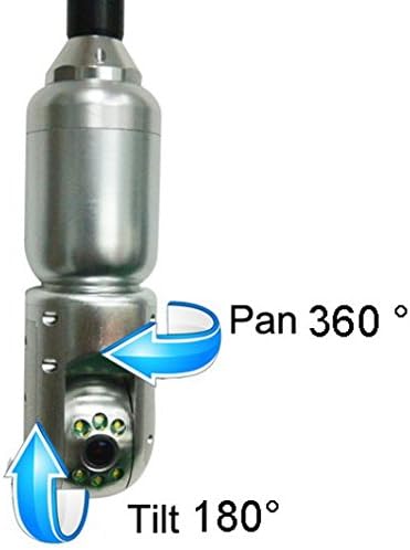 Vividia DV13-50PT-100 Underwater Borehole Inspection Camera System with 50mm Diameter Pan-Tilt Camera and 100 Meter Cable and 13 Inch IPS Monitor