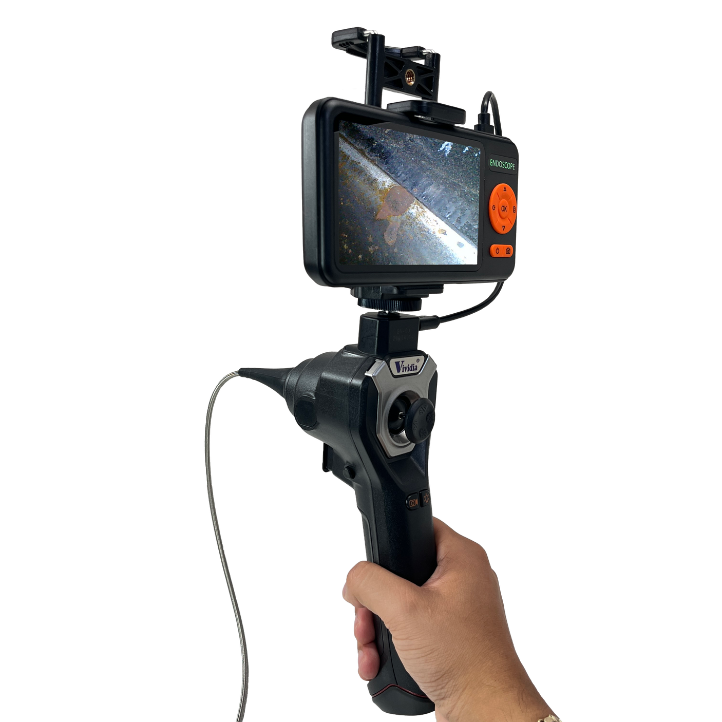 Vividia CX-6010M 6mm Flexible Joystick Monitor Borescope