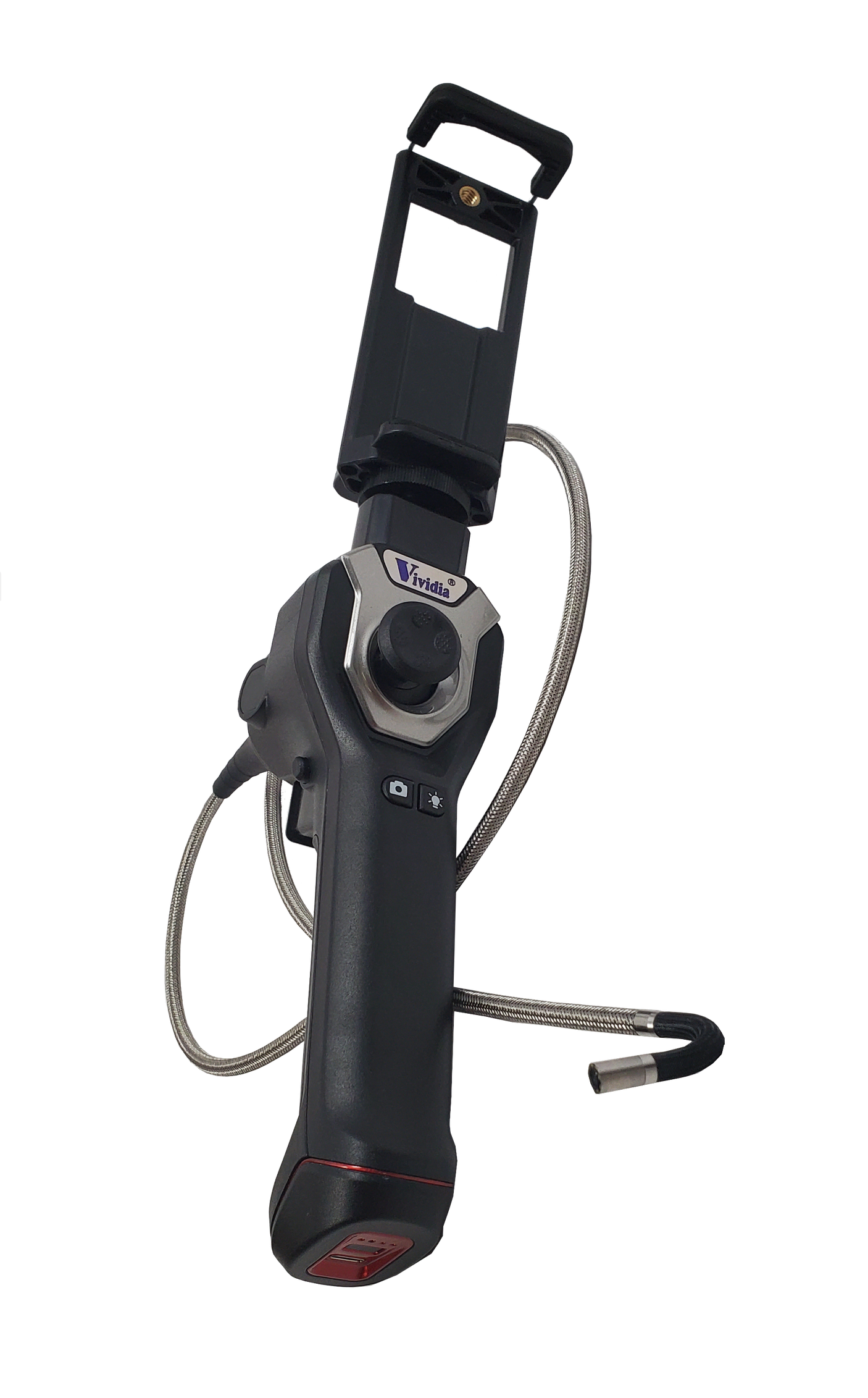 Vividia CX-6010U 6mm Diameter Flexible Joystick Articulation USB Borescope for Windows Mac Android and iOS