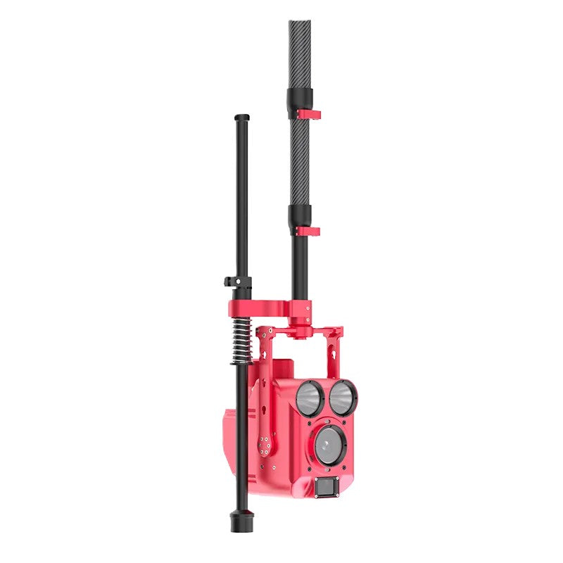 Vividia DPC-4810 Portable Manhole Septic Pipeline Telescopic Pole Inspection Camera with Tilt Zoom 2MP Camera Head Touchscreen Monitor Reporting Software