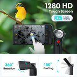 DV2 Handheld Thermal Monocular Camera 5" Touchscreen 1100 Yard Detection with X³ to 512*384 IR resolution