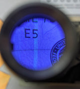 Vividia FM-3010 Portable 10x LED Light Magnifier Loupe Reticle Scale 25mm Field View