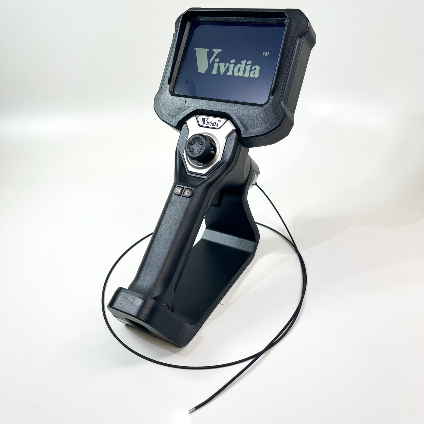 Vividia CF-2011 Flexible Joystick Articulation Video Borescope 2mm Diameter 1.1m Long 5" Monitor