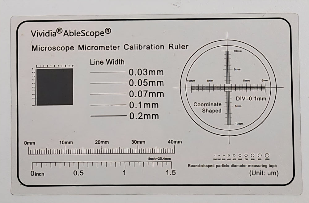 Microscope Micrometer Calibrator Ruler - Plastic – Oasis Scientific