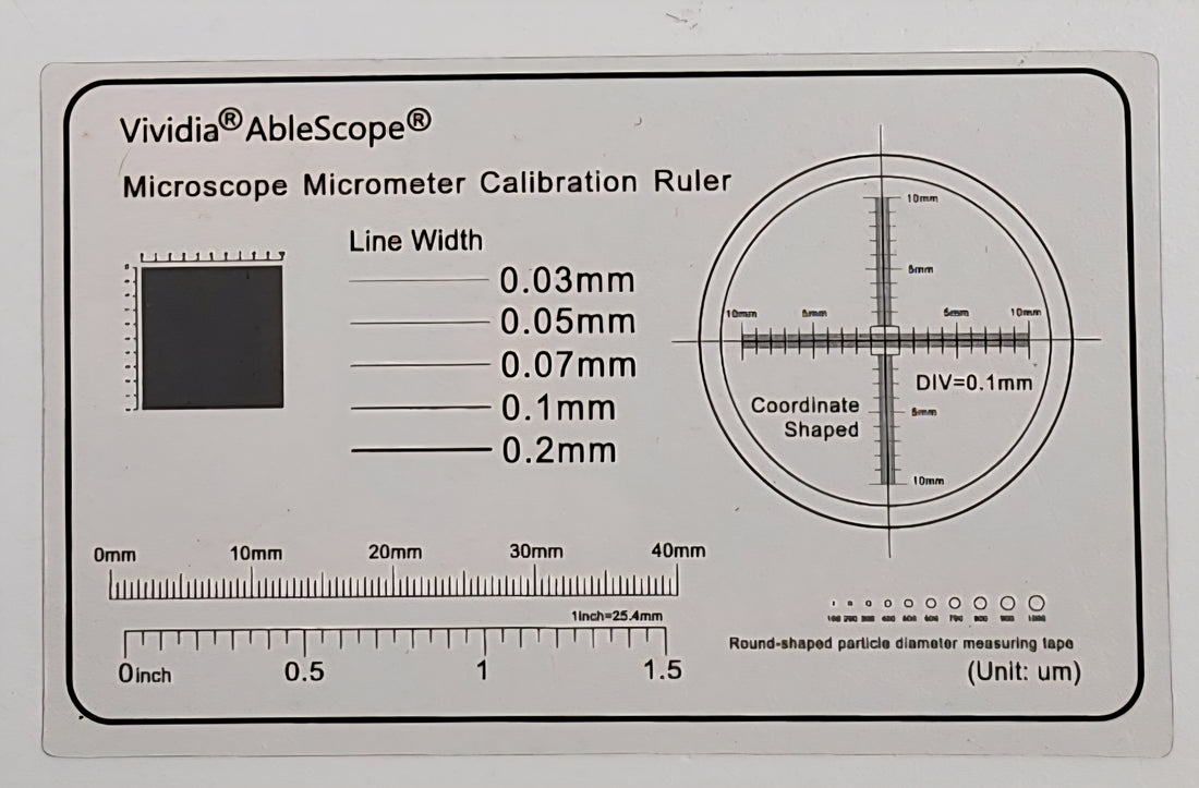 Microscale Ruler Microscope Micrometer Calibrator Ruler - Plastic – Oasis Scientific