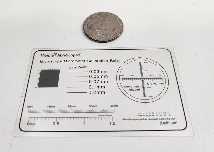 Microscope Calibrated Lens Ruler Microscope Micrometer Calibrator Ruler - Plastic – Oasis Scientific