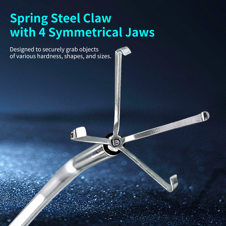 Vividia GS-4110 Slim 4.1mm Diameter Bendable 4-Claw Grabber Retrieval Tool with Flexible 1m Long Probe