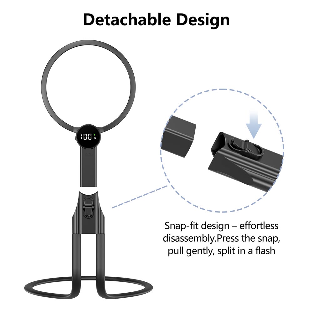 ViSee LM-130C Handfree LED Lighted Magnifeir 2x to 5x Three-in-One Gooseneck