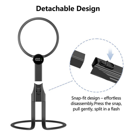 ViSee LM-130C LED Lighted Magnifier 2x to 5x Three-in-One Gooseneck Support Round Lens Handsfree