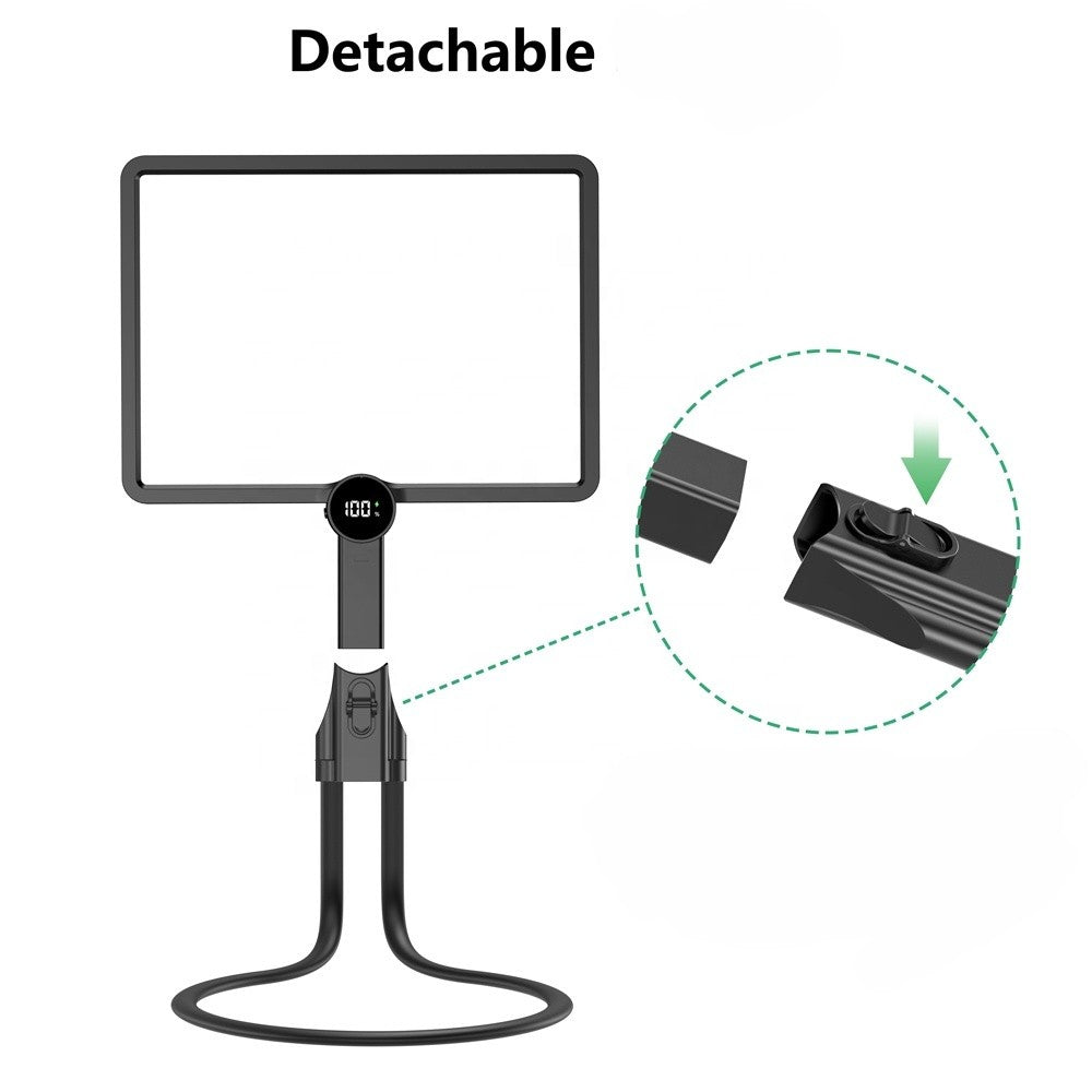 ViSee LM-170R LED Lighted Magnifier 2x to 5x Gooseneck Support Rectangular Lens Handsfree