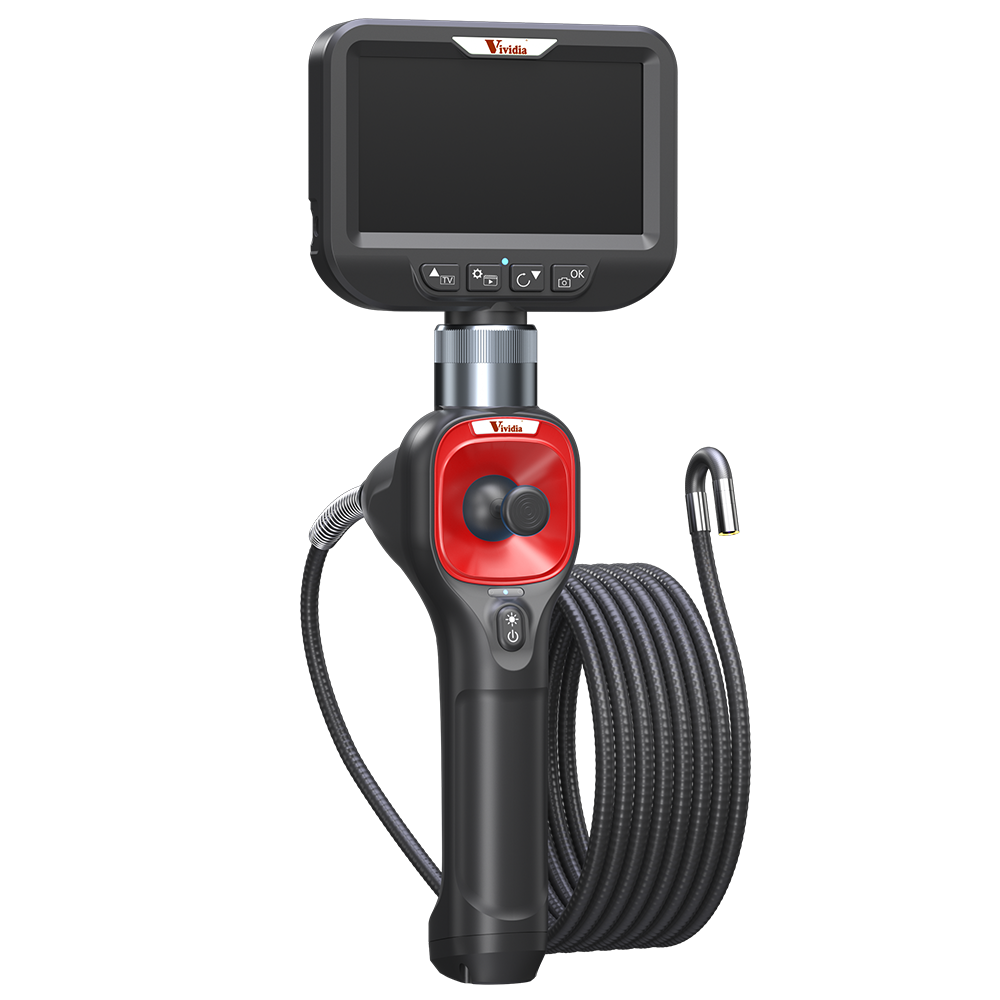 Vividia ME-610A ME-410A Flexible Joystick Articulation Video Borescope 6mm or 4mm Diameter 5" Monitor