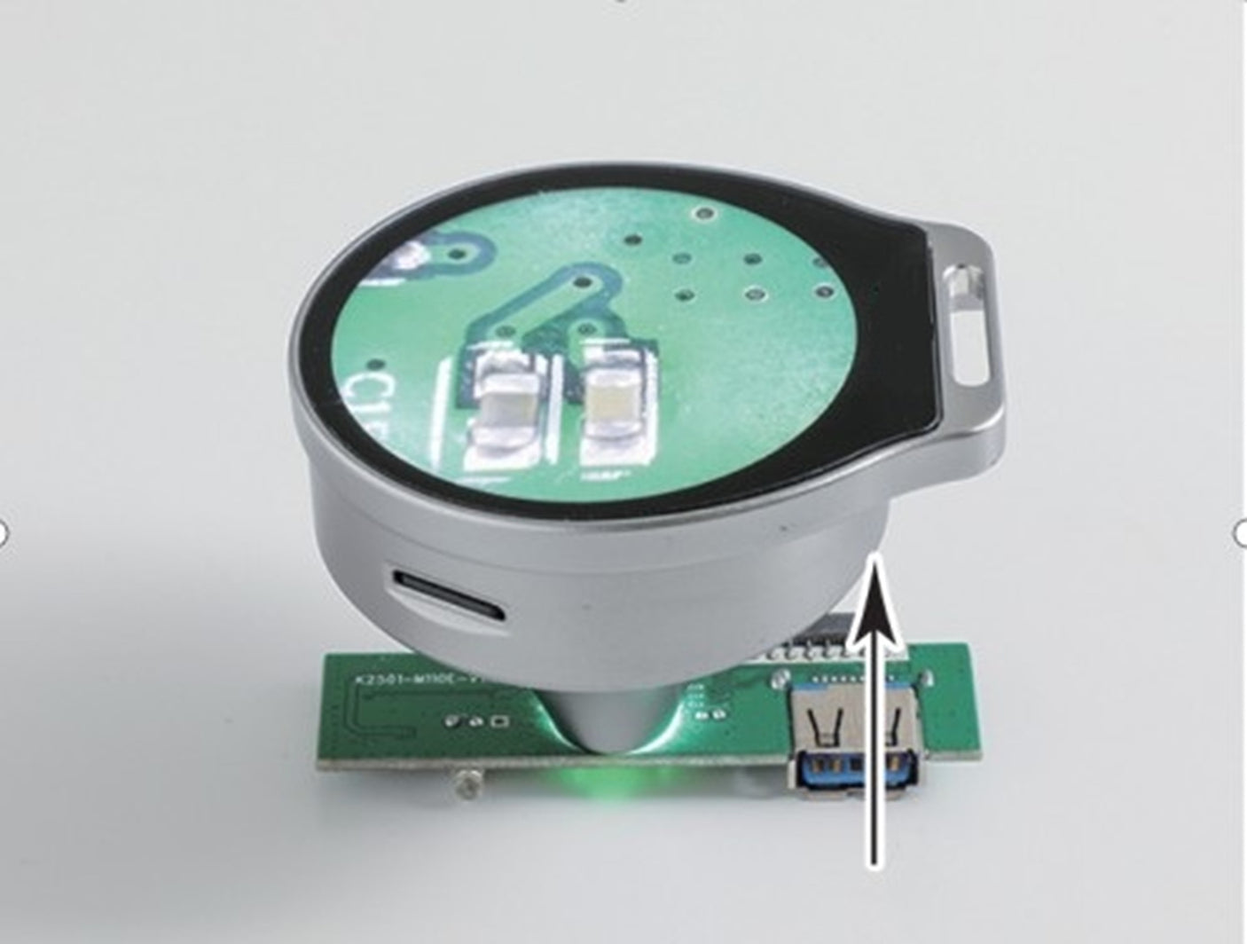 Vividia MM-210 Mini Metal Portable Pocket Funnel Shape Microscope Magnifier 2.1" Round LCD Screen 7x 12x and 19x Magnification