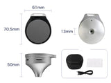 Vividia MM-210 Mini Metal Portable Pocket Funnel Shape Microscope Magnifier 2.1" Round LCD Screen 7x 12x and 19x Magnification