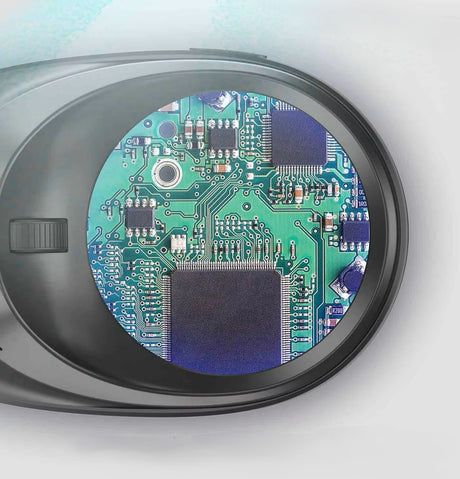 Vividia MM-280 Portable Digital Magnifier Microscope 2.8" Round Monitor Max. 20x Magnificaiton