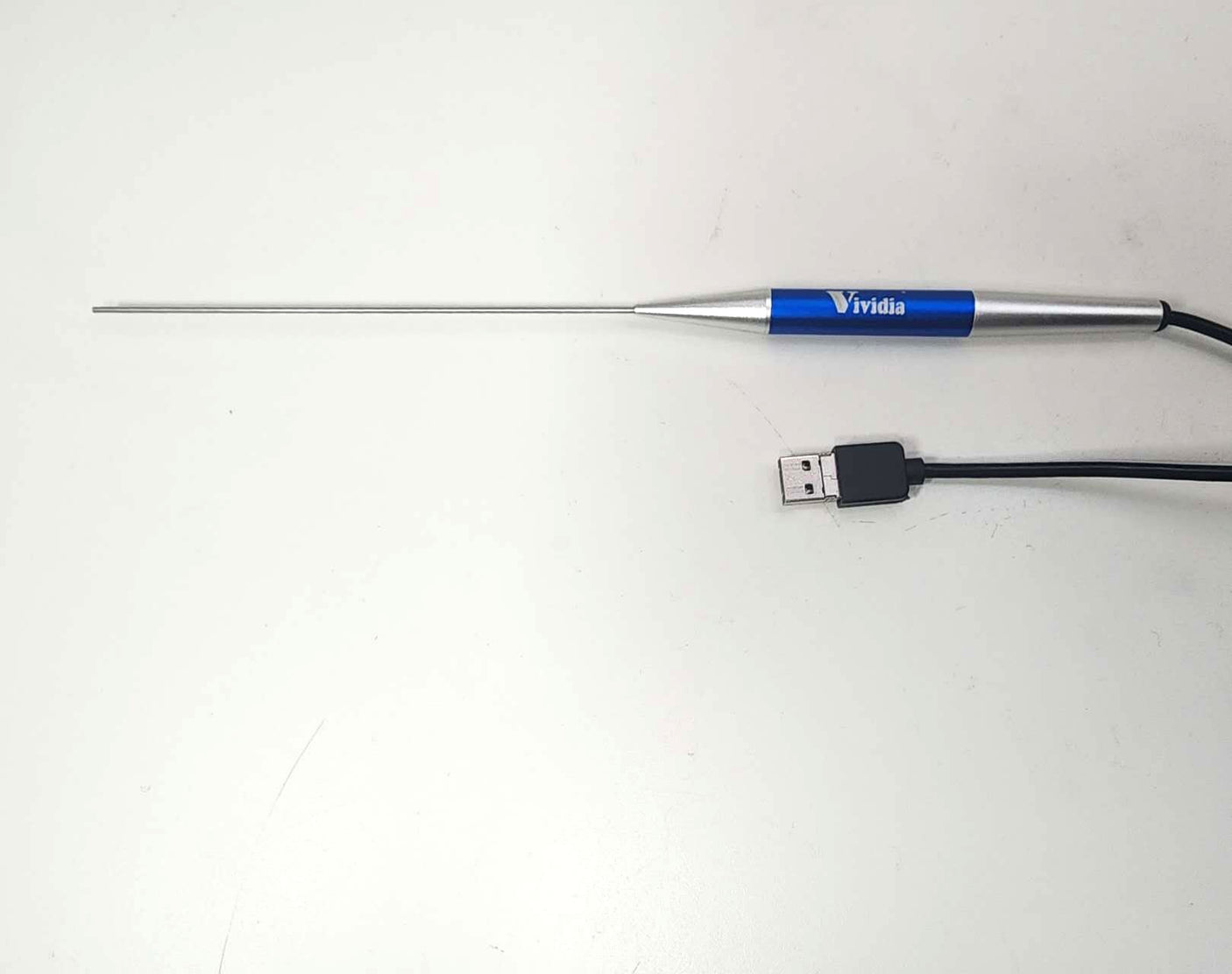 Vividia RB-16150 Rigid Needle-Like Straight USB Borescope 1.6mm 0.063" Diameter 150mm 5.9" long Probe