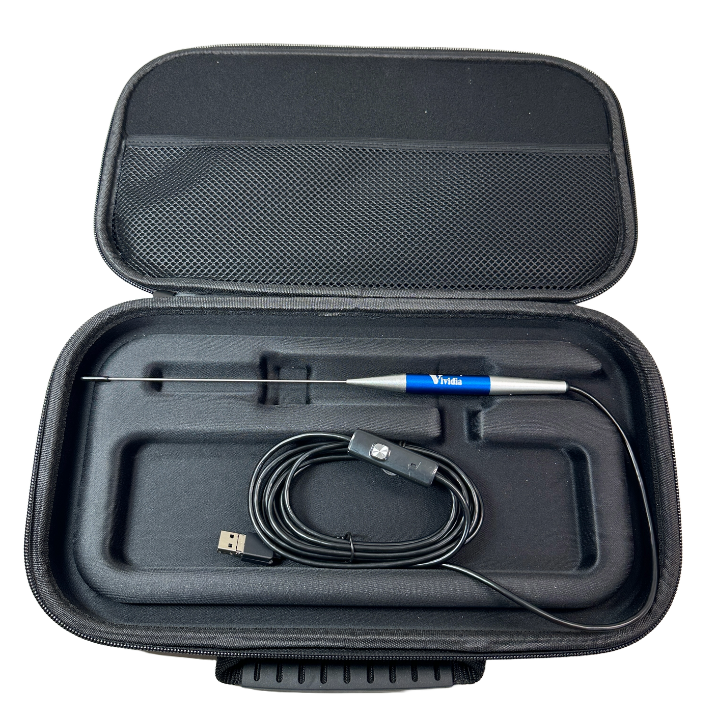 Vividia RB-16150 Rigid Needle-Like Straight USB Borescope 1.6mm 0.063" Diameter 150mm 5.9" long Probe