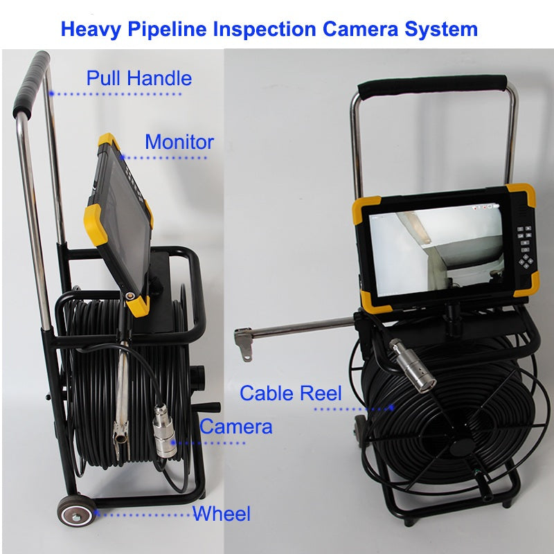 Vividia UWC-3405plus200 Underwater Inspection Monitoring Camera 5MP Resolution 200m Soft Flexibe Cable 10" Monitor Depth Counter