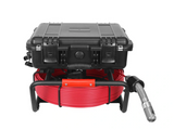 Vividia VS-33PT50 Portable Push-Rod Pan Tilt HD Pipe Inspection Camera 33mm 1.3" Diameter Camera Head 512Hz Built-in Sonde 50m / 164ft Cable