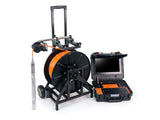 Vividia DV13-45LDP-200 Underwater Borehole Well Inspection Camera System with 45mm Diameter Rotational Dual-View Camera and Manual Reel