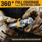 Vividia VS-12330RD Rotational Dual-Camera Pipe Inspection Camera 100ft Cable 7" Monitor