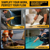 Vividia VS-12330RD Rotational Dual-Camera Pipe Inspection Camera 100ft Cable 7" Monitor