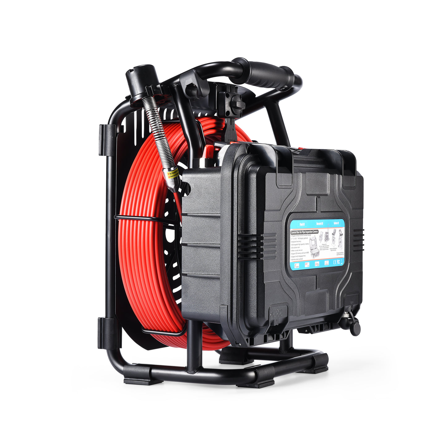Vividia VS-759 Rainproof Drain Sewer Pipe Inspection Camera Systems with 40m/130ft Cable 10" Monitor