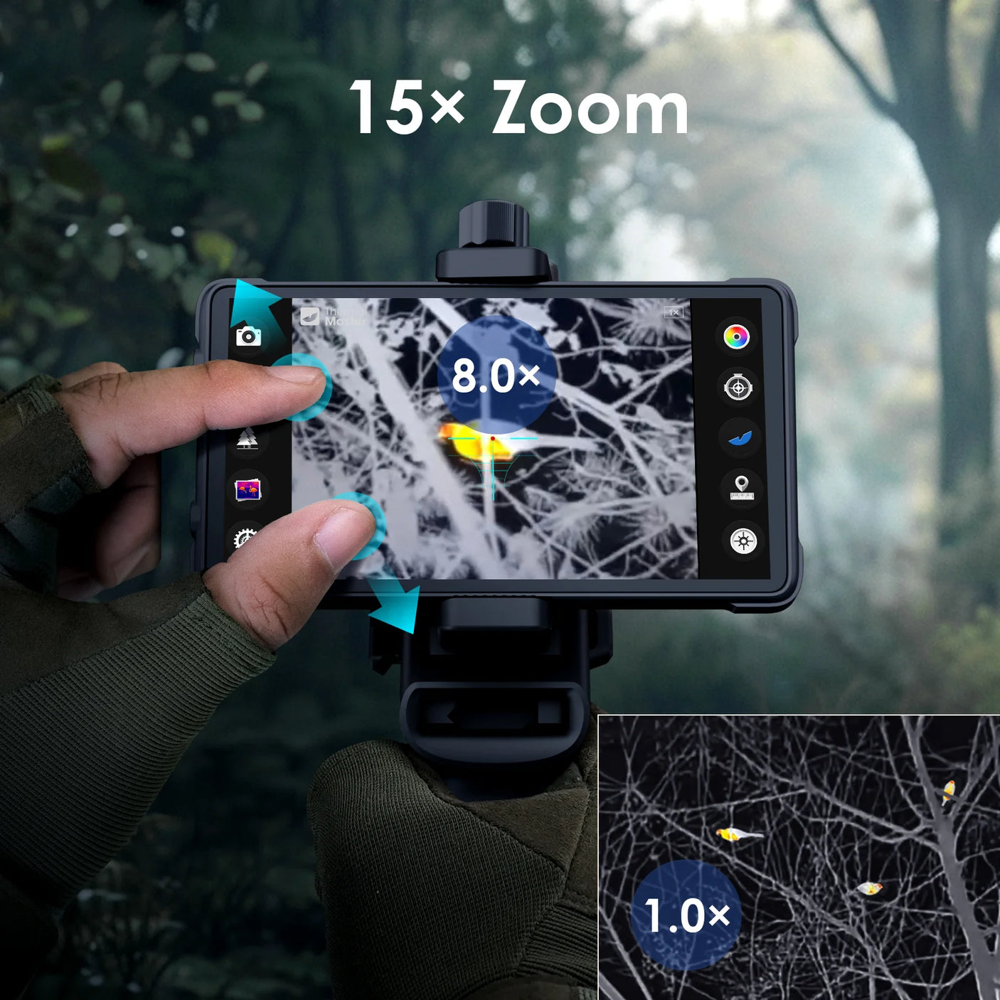 Thermal Master X3 Tactical Thermal Scope for Android Devices or 5" Titan Monitor