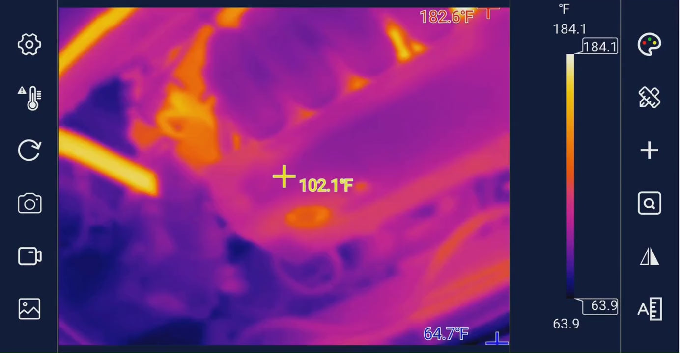Vividia TC-256 USB-C thermal inspeciton camera with 10