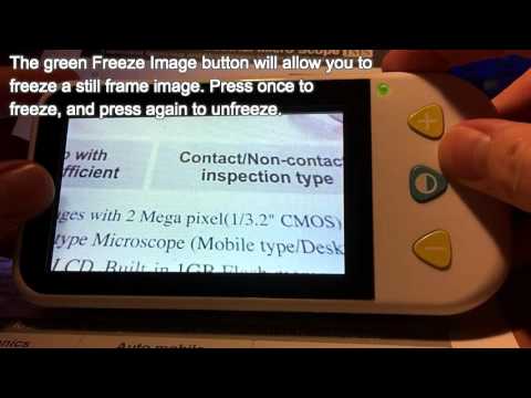 ViSee LVM-450 Portable Electronic Video Magnifier Reading Aide for Low Vision with 4.3 Inch Monitor and 10 Color Modes
