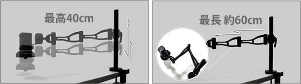 ViTiny S-109 Tabletop Articulation Arm Stand for UM06 UM08 UM10 UM20 UM30 UM12 UM22 Digital Microscopes