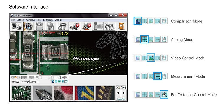 Vitiny Rait ViTiny IMB-04 USB Image Capture Box with Measurement Software for UM08 ...