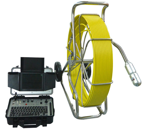 Vividia P8-3201PT Manual Push Reel Sewer Pipe Visual Inspection System with Pan and Tilt Camera