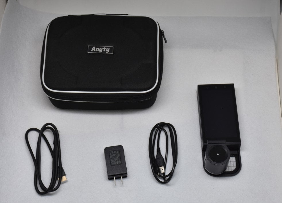 Vividia 3R-600 Portable Digital Autofocus Android Microscope with 4.7" Touch Screen and Measurement and Magnification 300x