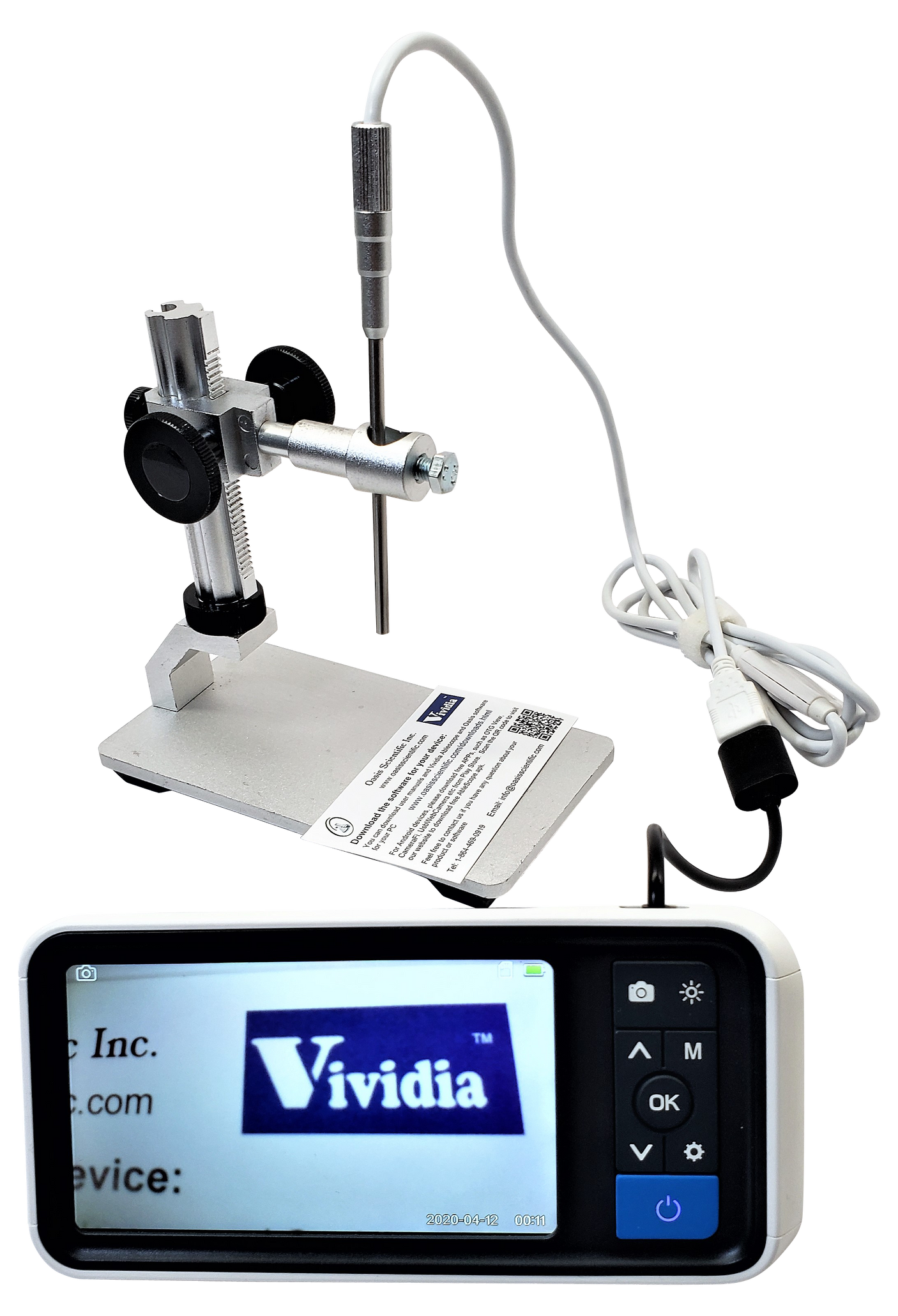 Vividia PM-40 Handheld USB Pen-Type Digital Focusable Microscope Borescope Endoscope Inspection Camera 4.0mm Diameter