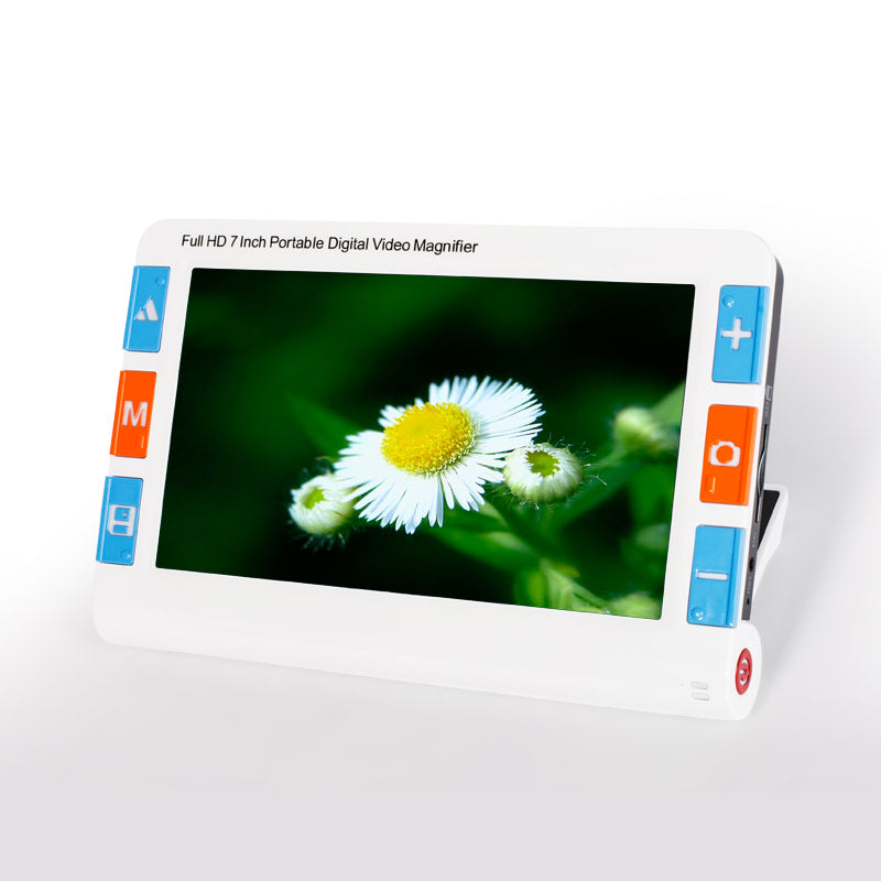 ViSee LVM-700 Portable Tabletop Video Magnifier Reading Aide for Low Vision with 7 Inch LCD Screen and 26 Color Modes