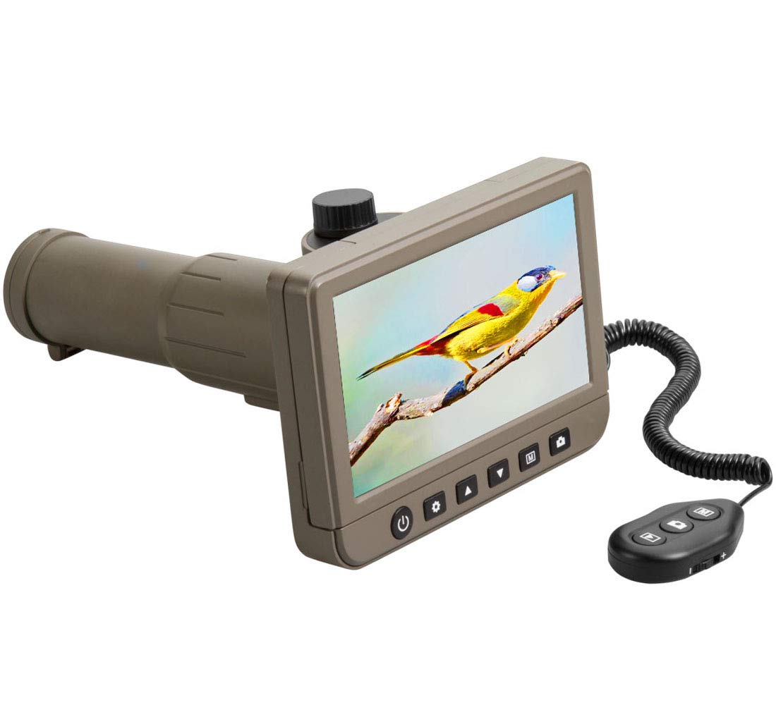 Vividia SS-550 Digital LCD Spotting Scope Telescope Camera 10-50x35mm with 5" Screen 1080P Video 14MP Picture Capture