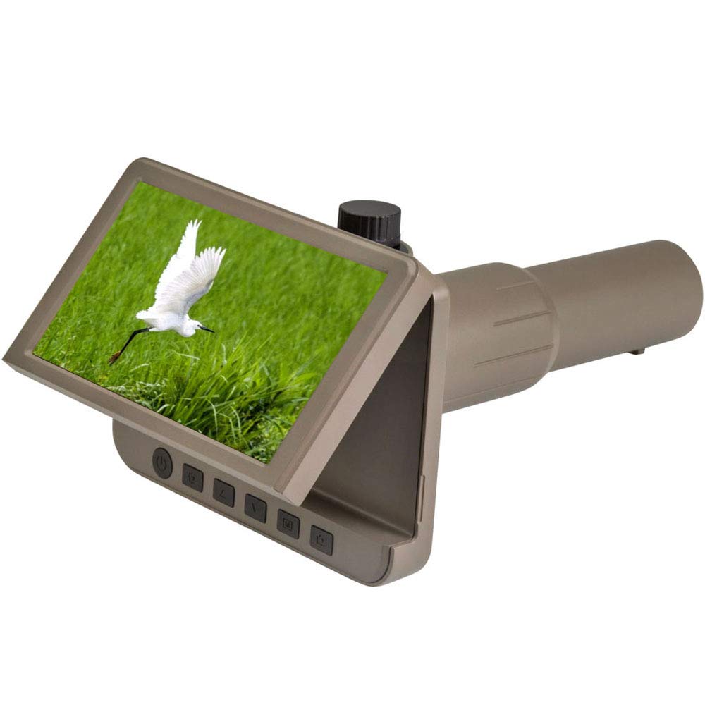 Vividia SS-550 Digital LCD Spotting Scope Telescope Camera 10-50x35mm with 5" Screen 1080P Video 14MP Picture Capture