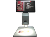 Vividia VM-2000 Industrial All-In-One Tabletop Tool Video Microscope with Measurement 11.6" LCD Screen for Magnification 12x to 77x