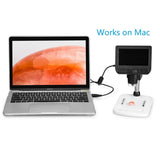 Vividia LM-46 Desktop LCD/USB/Video Digital Microscope 10x to 600x for PC/TV/Android with video/photo Capture and Measurement