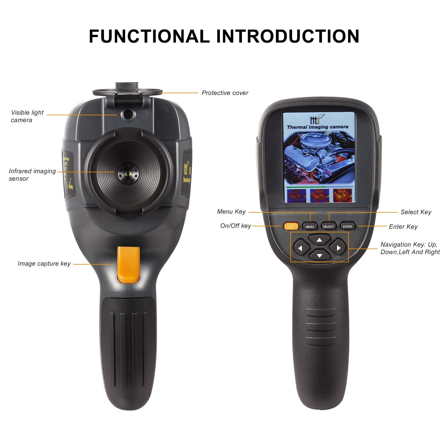 Vividia HT-19 IR Infrared Thermal Imaging Camera Resolution