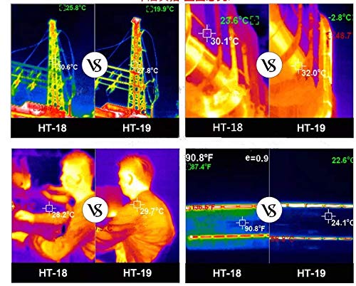Vividia HT-19 IR Infrared Thermal Imaging Camera Resolution 256x192 with 3.2" Color Display Screen Temperature Range -4~572°F