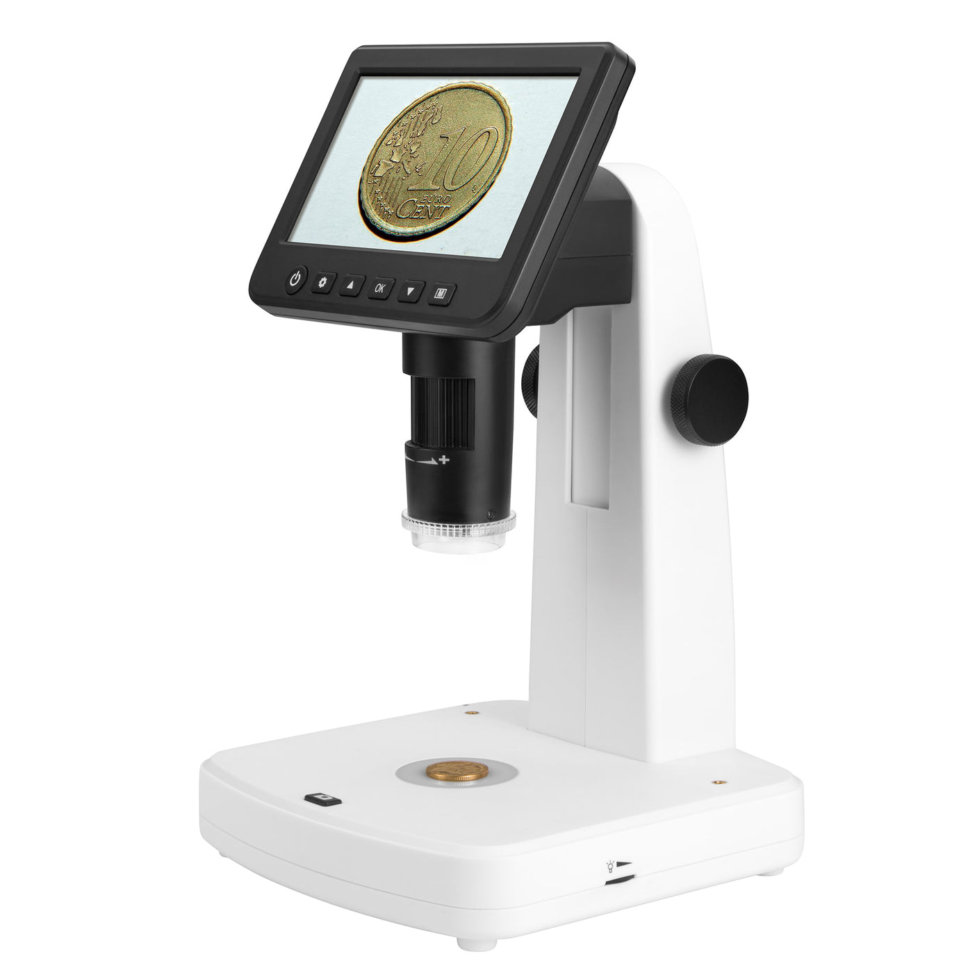 Vividia HM-780 HDMI/LCD/TV/USB 7-inch Screen Standalone Tabletop 500X Portable Digital Microscope with Measurement DVR and Polarizer