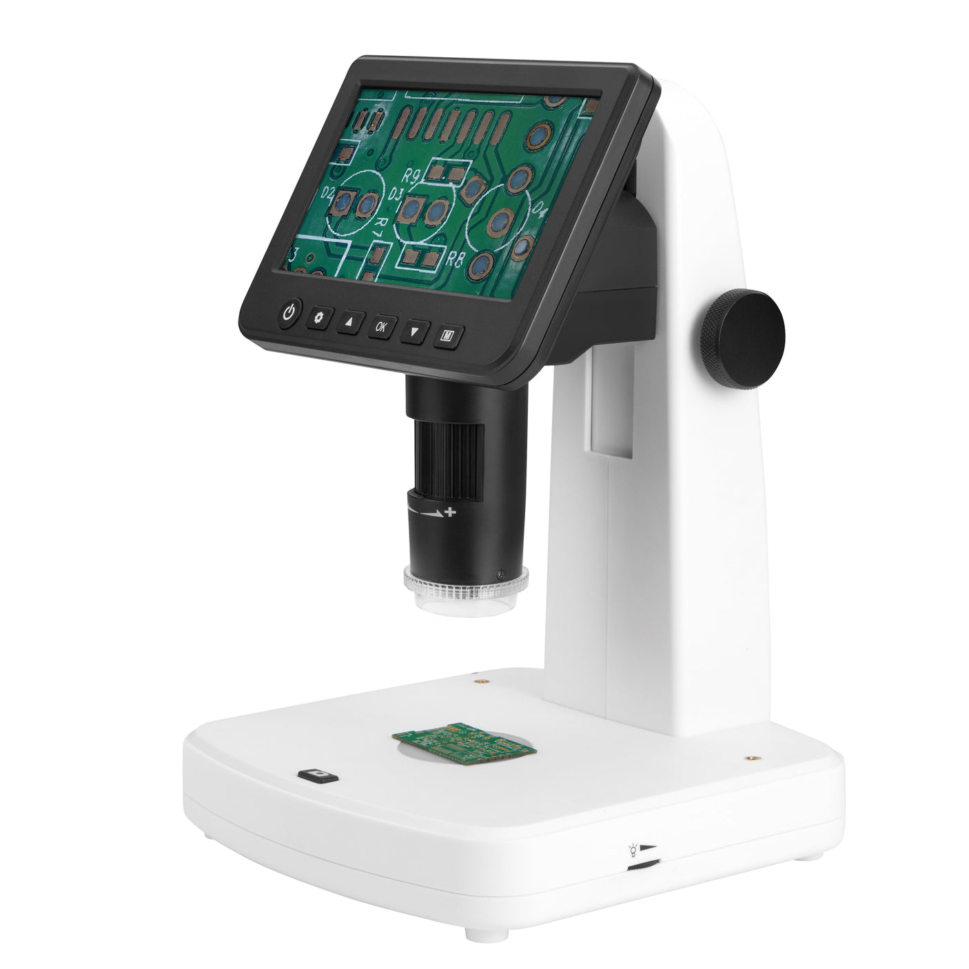 Vividia HM-780 HDMI/LCD/TV/USB 7-inch Screen Standalone Tabletop 500X Portable Digital Microscope with Measurement DVR and Polarizer