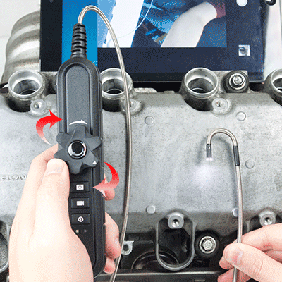 Vividia W2145 WiFi Wireless One-Way Articulation 4.5mm (0.177") Diameter 1,1m (43") Long  Borescope Videoscope Inspection Camera for iPhone iPad Android