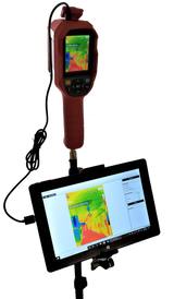 Vividia 220K Body Temperature Fever Detection Thermal Imaging Camera 30°C - 45°C (86°F - 113°F) with Resolution 200x150 and 2.8" LCD Screen and Real-Time PC Streaming and High Temperature Alarm
