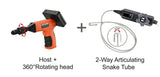 Vividia VA-250 Two-Way Articulating Borescope Videoscope Inspection Camera with 6.0mm Diameter 1 Meter Probe and 3.5" LCD Wireless Monitor