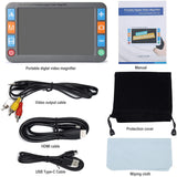 ViSee LVM-580 Portable Handheld 5" LCD Video Magnifier for Low Vision with Dual 8MP Cameras, 26 Color Modes
