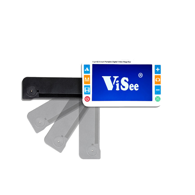 ViSee LVM-580 Portable Handheld 5" LCD Video Magnifier for Low Vision with Dual Cameras 26 Color Modes
